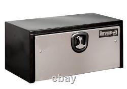 Buyers Products 1703700, 14x16x24 Black Steel Truck Box with Stainless Door