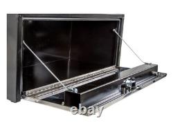 Buyers Products 1703700, 14x16x24 Black Steel Truck Box with Stainless Door