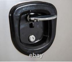 Buyers Products 1703703, 14x16x30 Black Steel Truck Box with Stainless Door