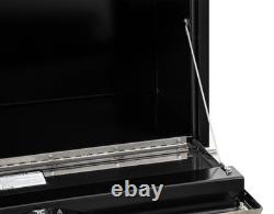 Buyers Products 1703703, 14x16x30 Black Steel Truck Box with Stainless Door