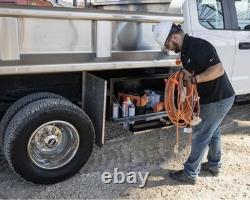 Buyers Products 1703703, 14x16x30 Black Steel Truck Box with Stainless Door