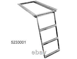 Buyers Products 5233001 3-Rung Stainless Steel Retractable Truck Step