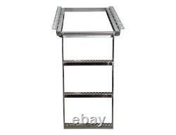 Buyers Products 5233001 3-Rung Stainless Steel Retractable Truck Step