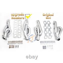 CERAMIC HEADERS FOR 09-23 DODGE RAM 1500 5.7L Trucks 2WD 4WD V8 SILVER SMOG