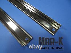 Chevrolet Short Stepside Truck Angle Strips Unpolished Stainless Steel Set 40-46