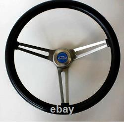 Chevrolet Truck C10 C20 C30 Blazer Grant Black Steering Wheel 15 Blue Bowtie