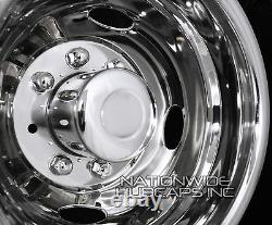 Chevy 3500 16 Dually Stainless Steel Bolt On Wheel Simulators Dual Cover Liners