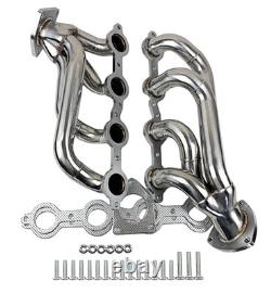 Chevy GMC 2002-2013 Truck SUV 4.8L 5.3L 6.0L 6.2L Stainless Steel Shorty Header