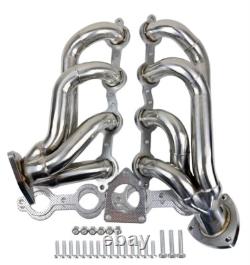 Chevy GMC 2002-2013 Truck SUV 4.8L 5.3L 6.0L 6.2L Stainless Steel Shorty Header
