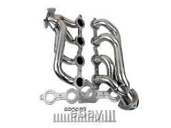 Chevy GMC 2002-2013 Truck SUV 4.8L 5.3L 6.0L 6.2L Stainless Steel Shorty Header