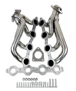 Chevy GMC 2002-2013 Truck SUV 4.8L 5.3L 6.0L 6.2L Stainless Steel Shorty Header