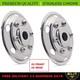 Chrome 16 Universal Front Rear Twin Wheel To Fit For Transit Truck