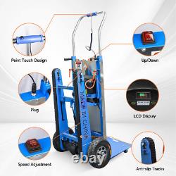 Crawler Climber Stair Climbing Hand Truck withRubber Tracks +Stainless Steel Plate