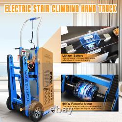 Crawler Climber Stair Climbing Hand Truck withRubber Tracks +Stainless Steel Plate