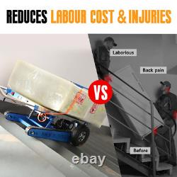 Crawler Climber Stair Climbing Hand Truck withRubber Tracks +Stainless Steel Plate