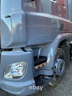 DAF CF XF ONE PAIR STAINLESS STEEL LIGHT BAR 30 CM Whit 2 LEDs LORRY TRUCK