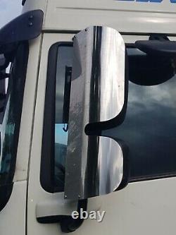 DAF XF & CF Truck Mirror Guards, Stainless Steel (In Pairs)