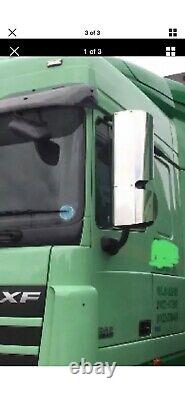 DAF XF & CF Truck Mirror Guards, Stainless Steel (In Pairs)