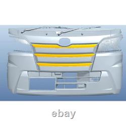 Daihatsu Hijet Truck s500p/s510p Early Exterior Stainless Steel Upper Silver