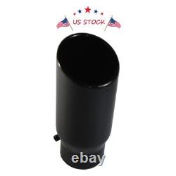 Diesel Exhaust Tip 4 Inlet 5 Outlet 12 Long Stainless Steel Truck Tailpipe