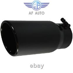 Diesel Exhaust Tip 4 Inlet 5 Outlet 12 Long Stainless Steel Truck Tailpipe