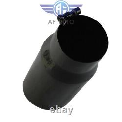 Diesel Exhaust Tip 4 Inlet 5 Outlet 12 Long Stainless Steel Truck Tailpipe