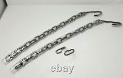 Dodge Pickup Step Highside Truck Polished Stainless Steel Tailgate Chain 1948-85