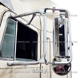 Door Mirror Heated Stainless with Arm LH (FitBefore 2005 Peterbilt Truck)