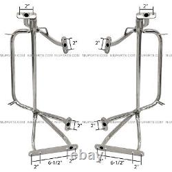 Door Mirror Mounting Bracket Arm Stainless LH & RH Fit 97-23 Western Star Trucks