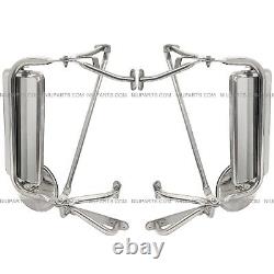Door Mirror Stainless Steel LH RH Fit 97-23 Western Star Trucks 4700 4800 4900