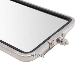 Driver & Passenger 16x7 Stainless Steel Truck Mirrors Fits Multiple Models