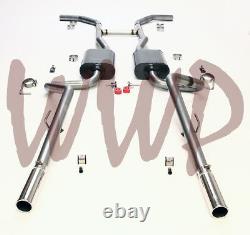 Dual 2.50 Header Back Exhaust System /w Mufflers 55-57 Chevrolet Cars V8 Engine