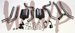 Dual 2.50 Header Back Exhaust System /w Mufflers 68-74 Chevrolet/Chevy Nova V8