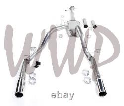 Dual Stainless CatBack Exhaust System 11-19 Chevy/GMC 2500/3500 6.0L Gas Truck