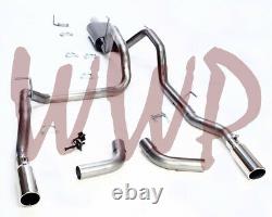 Dual Stainless Cat Back Exhaust System Kit 06-08 Dodge Ram 1500 5.7L Hemi Pickup