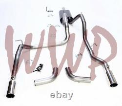 Dual Stainless Cat Back Exhaust System Kit 06-08 Dodge Ram 1500 5.7L Hemi Pickup