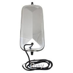 Durable 16x7 Heated Stainless Steel Truck Mirror Set Peak Back Style