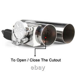 Durable Exhaust Control E-Cut Out 3inch Valve Electric Y Pipe with Remote Kit