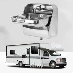 Durable Stainless Steel Wall Mount Sink For RV Food Truck Boat