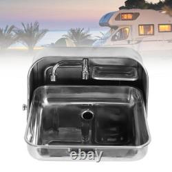 Durable Stainless Steel Wall Mount Sink For RV Food Truck Boat