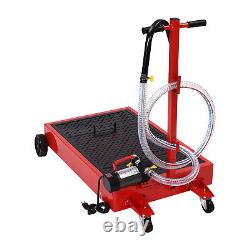 Electric Pump 17 Gallon Low Profile Truck Car Oil Drain Pan Stainless steel
