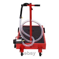 Electric Pump 17 Gallon Low Profile Truck Car Oil Drain Pan Stainless steel