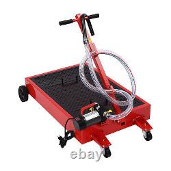 Electric Pump 17 Gallon Low Profile Truck Car Oil Drain Pan Stainless steel