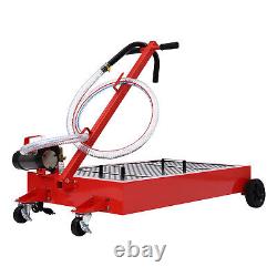 Electric Pump 17 Gallon Low Profile Truck Car Oil Drain Pan Stainless steel
