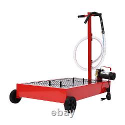 Electric Pump 17 Gallon Low Profile Truck Car Oil Drain Pan Stainless steel