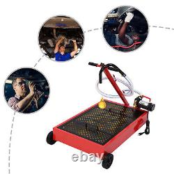 Electric Pump 17 Gallon Low Profile Truck Car Oil Drain Pan Stainless steel