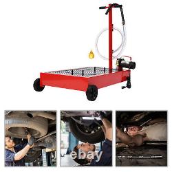 Electric Pump 17 Gallon Low Profile Truck Car Oil Drain Pan Stainless steel