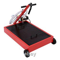 Electric Pump 17 Gallon Low Profile Truck Car Oil Drain Pan Stainless steel