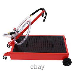 Electric Pump 17 Gallon Low Profile Truck Car Oil Drain Pan Stainless steel