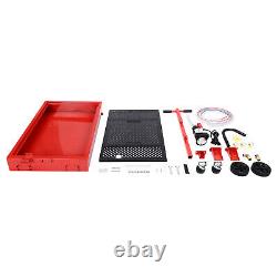 Electric Pump 17 Gallon Low Profile Truck Car Oil Drain Pan Stainless steel